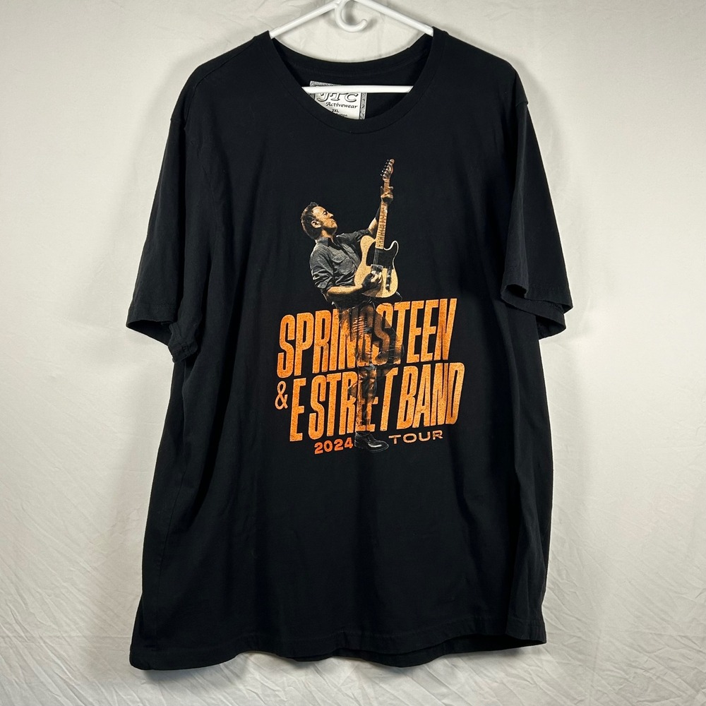 JTC Bruce Springsteen Tour Shirt Mens 2XL Black 2024 E Street Band Graphic